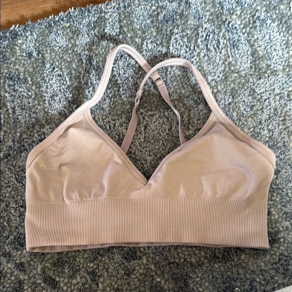 Lululemon Athletica Tan Seamless Sports Bra